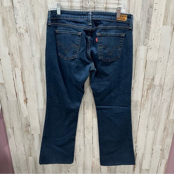 Vintage Y2K Levi's 545 Low Rise Boot Cut Jeans dark Blue wash, 10 medium - Picture 3 of 8